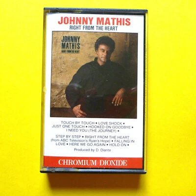 JOHNNY MATHIS Right From The Heart CASSETTE HTF - Image 1 of 4