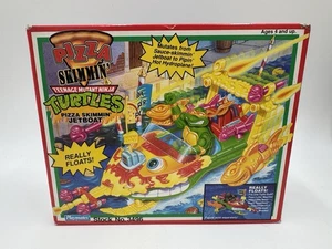 Vintage Teenage Mutant Ninja Turtles Pizza Skimming Jet Boat TMNT Factory Sealed - Picture 1 of 17