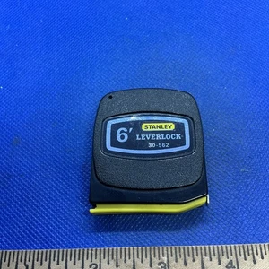 Vintage Stanley schwarz 6' Fuß Leverlock Maßband 30-562 Neu aus altem Lagerbestand selten Vintage - Bild 1 von 2