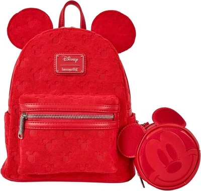 Mini mochila Loungefly Disney Mickey Ears Burnout Foto 1 de 4