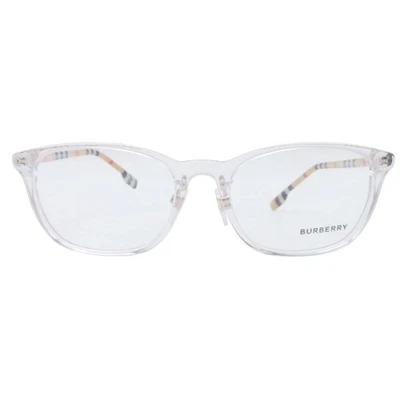 Monturas de gafas cuadradas BURBERRY B2371D 3889 beige transparente Nova Check 53-18-140 Foto 1 de 4