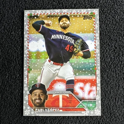 2023 Topps Holiday Metallic #H184 Pablo Lopez Minnesota Twins - Image 1 of 2