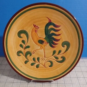Plato de cena Pennsbury Pottery Gallo 10 pulgadas pintado a mano rústico - Imagen 1 de 6