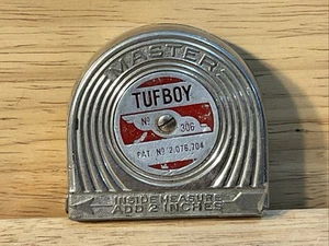 Vintage Master TUFBOY No. 306 Pocket Tape Measure - Picture 1 of 6