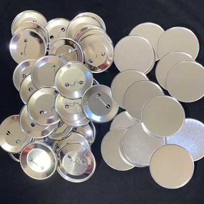 BLANK BUTTON Badge PIN Making Supply LOT Arts Crafts - Image 1 of 3