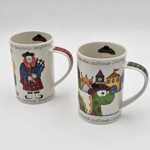 Dunoon Mug Made In Scotland (Highland Crackers) Pair by Sarah Mercer Coffee Tea - Picture 1 of 6