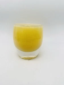Glassybaby Yellow Hand Blown Glass Candle Votive Holder Angel 355 NWB - Picture 1 of 7