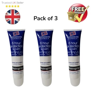 3x Neutrogena Lippenbalsam 6 Stunden Schutz Norwegische Formel 15ml - Bild 1 von 1