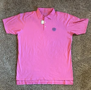 B Draddy Sport Performance Golf Liam Polo Shirt Medinah CC Logo Men's L - Picture 1 of 7