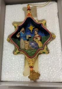 Jim Shore 2009 Sacred Night Nativity Christmas Ornament Danbury Mint - Picture 1 of 5