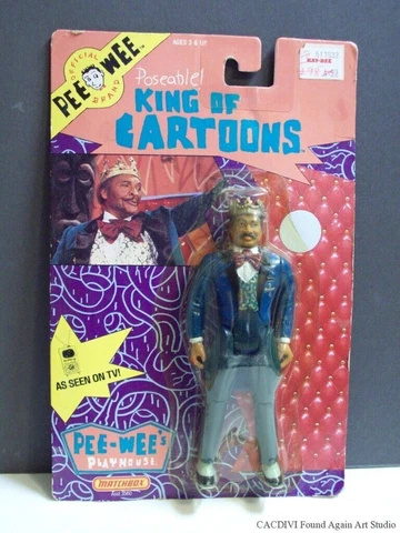 Pee-Wee Herman King of Cartoons Vintage 1988 PeeWee Playhouse  Matchbox Sealed Cover