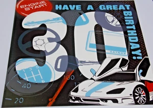 30h Birthday Card. Abacus Cards. - Picture 1 of 3