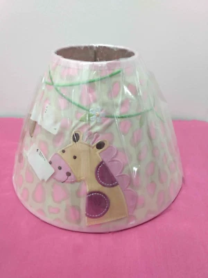 Babies R нас белый розовый зеленый абажур с обезьяной и жирафом новый с Ярлыками - Изображение 1 из 4