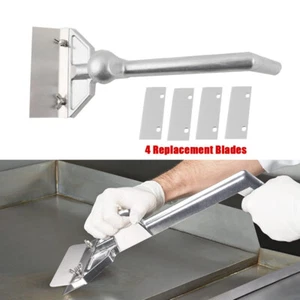 Heavy Duty Grill Scraper Flat Griddle Grill Accessories Scraper BBQ Tool - Picture 1 of 12