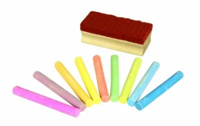 13tlg. Strassenmalkreide, Kreide mit Abwischer, Malkreide - Bild 1 von 4