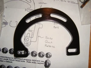 NOS Curve Racing CNC Brake Arch Booster Stiffener - Magura Hydraulic Rim only - Picture 1 of 2