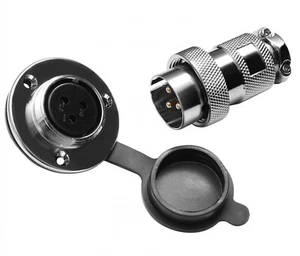 Einbaustecker Einbau Borddurchführung Steckverbindung 42mm Hochstrom 2 - 7 Pins - Bild 1 von 13