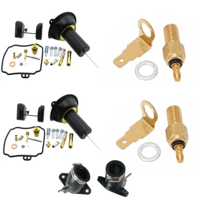 2X Carburetor Rebuild Kit W/ Intake Manifold Fits Yamaha V Star 650 XVS650 98-16 - Image 1 of 4