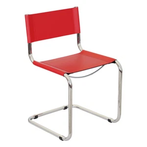 Mart Stam Cantilever Side Chair w/ Chrome Frame (Multiple Bonded Leather Colors) - Picture 1 of 107