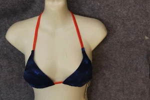 BIKINI OBERTEIL TRIANGEL GRÖSSE 36 DUNKELBLAU MIT STERNEN MIT PADS VON ESPRIT - Bild 1 von 2