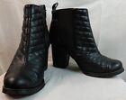SHOE CULT BY NASTY GAL BOOTS BLACK QUILT IT SIZE 6.5 CHUNKY