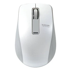 Elecom Mouse Bluetooth (iOS Compatible) MSize 3Button BlueLED Power Saving White - Picture 1 of 7