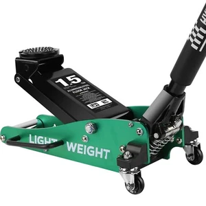 Aluminum and Steel Floor Jack 1.5 Ton Dual Pump Hydraulic Low Profile Car Jack - Picture 1 of 8