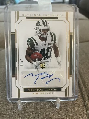 TRENTON CANNON AUTO 2018 PANINI NATIONAL TREASURES ROOKIE GOLD AUTO /10 RC - Image 1 of 3