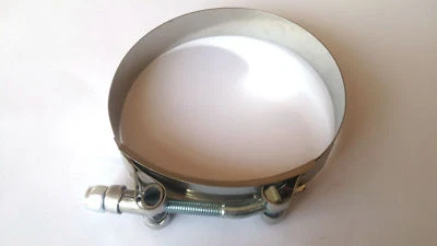 2x 3.50'' 3-1/2 inch （89mm）Turbo Pipe Silicone Hose Stainless Steel T-Bolt Clamp - Image 1 of 3