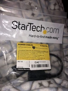 StarTech Computer Power Cord - 1ft - Black - IEC 320 C14 to NEMA 5-15R - Picture 1 of 1