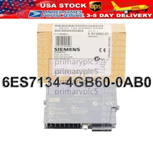 New Siemens 6ES7134-4GB60-0AB0 6ES7 134-4GB60-0AB0 SIMATIC DP ELECTRONIC MODULE - Picture 1 of 11
