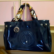 Emporio Armani My EA Borsa a mano pelle sintetica blu scuro -  Y3D166-YFO5B-89157 | wardow.com