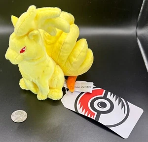 Peluche Pokemon Center originale seduto Cutie NINETALES nuovo con etichetta come nuovo - Foto 1 di 6