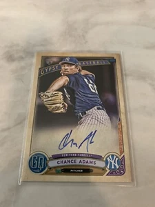 Chance Adams ‘19 Gypsy Queen RC On Card Auto New York Yankees - Picture 1 of 7