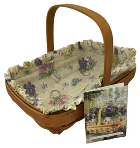 Longaberger 2000 Mother’s Day Early Blossoms Basket W/ Protector Liner Pamphlet - Picture 1 of 6