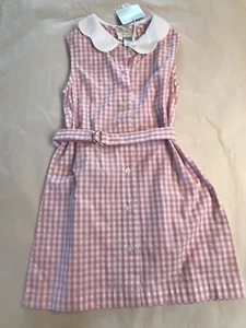 NWT BEST & CO Girls Pink Gingham Dress - Picture 1 of 1
