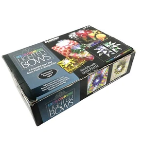 Ideaworks Lighted Bows Set of 6 Fiber Optic Flashes & Changes Colors Jobar - Picture 1 of 6