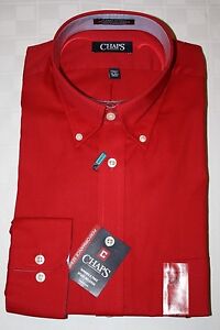 Chaps Classic Fit Wrinkle Free Men's Shirts NWT Assrtd Sizes, Colors & Patterns