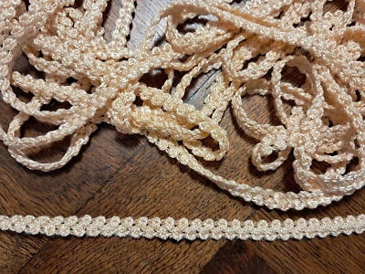 no 13 galon passementerie ancien  soyeux  long 2,50  m   - Photo 1/2