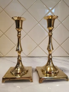 6 Inch Brass Candle Sticks - Picture 1 of 10