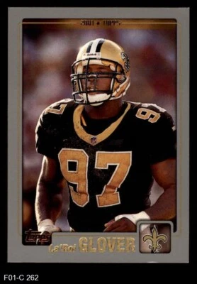 2001 Topps #262 La'Roi Glover Saints San Diego St 8 - NM/MT - Image 1 of 2