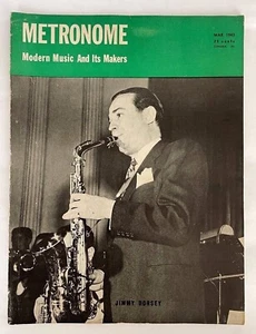Revista Metronome marzo 1943 Jimmy Dorsey cubierta - Imagen 1 de 7