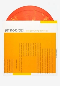 JETS TO BRAZIL Orange Rhyming Dictionary 2LP Ltd Tangerine Dream Vinyl New  - Picture 1 of 2