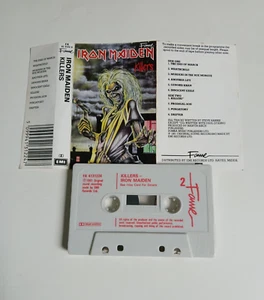 IRON MAIDEN KILLERS CASSETTE TAPE EMI FAME UK 1985 - Picture 1 of 1