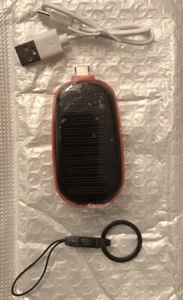 Mini chargeur portable banque d'énergie solaire type C porte-clés puissance émergente 1200MAH - Photo 1 sur 1