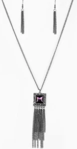 Paparazzi Necklace - Shimmer Sensei - Purple - Picture 1 of 8