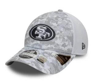Men San Francisco 49ers New Era Camo 2024 Salute To Service 9FORTY Snapback Hat - Picture 1 of 5