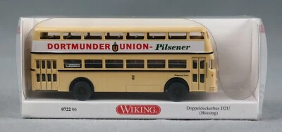 WIKING 072206/0722 06 H0,1:87 Doppeldeckerbus D2U (Büssing) "Dortmunder Union" - Bild 1 von 4