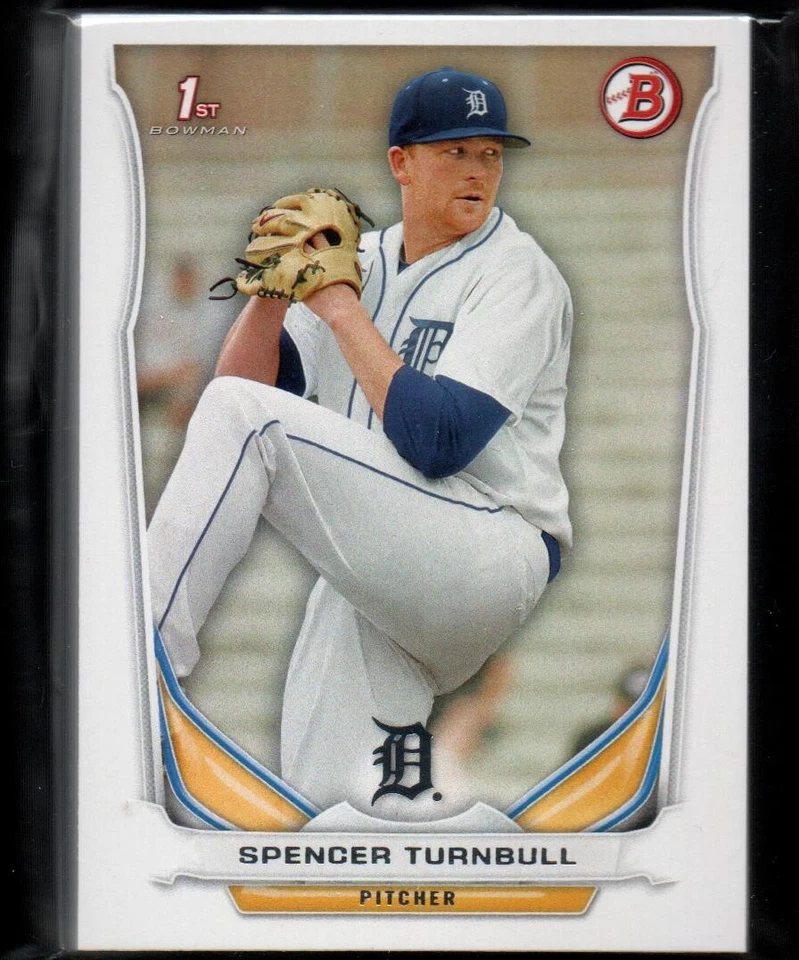 (38) 2014 Bowman Draft Prospect #DP70 Spencer Turnbull DETROIT TIGERS RC Lot 99 - Image 1 of 1