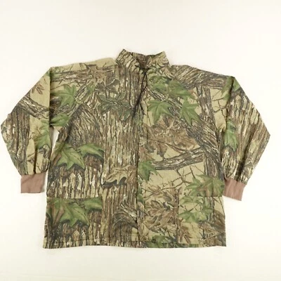 Vintage Spartan Jacket Mens XL Green Realtree Camo Hunting Lightweight Zip Up - Image 1 of 4